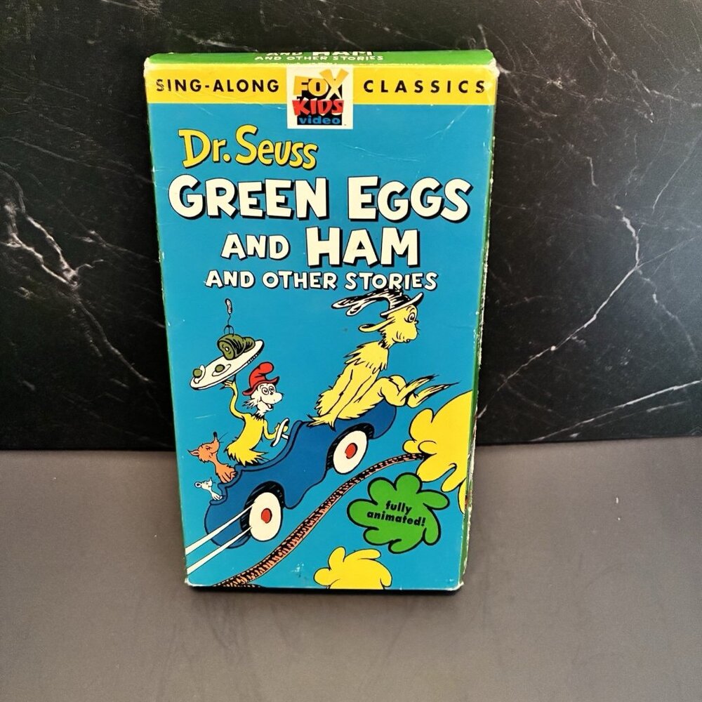 Dr Seuss Green Eggs And Ham VHS Fox Kids Sing Along Classics Sneetches Zax